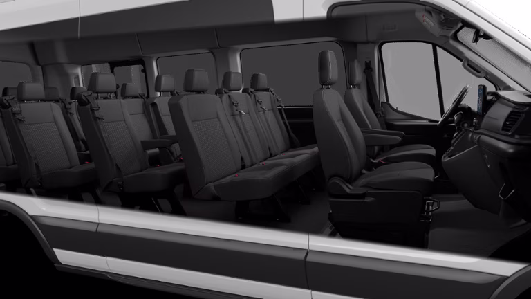 2026 Oxford White Ford Transit Commercial Passenger Van XLT RWD Van