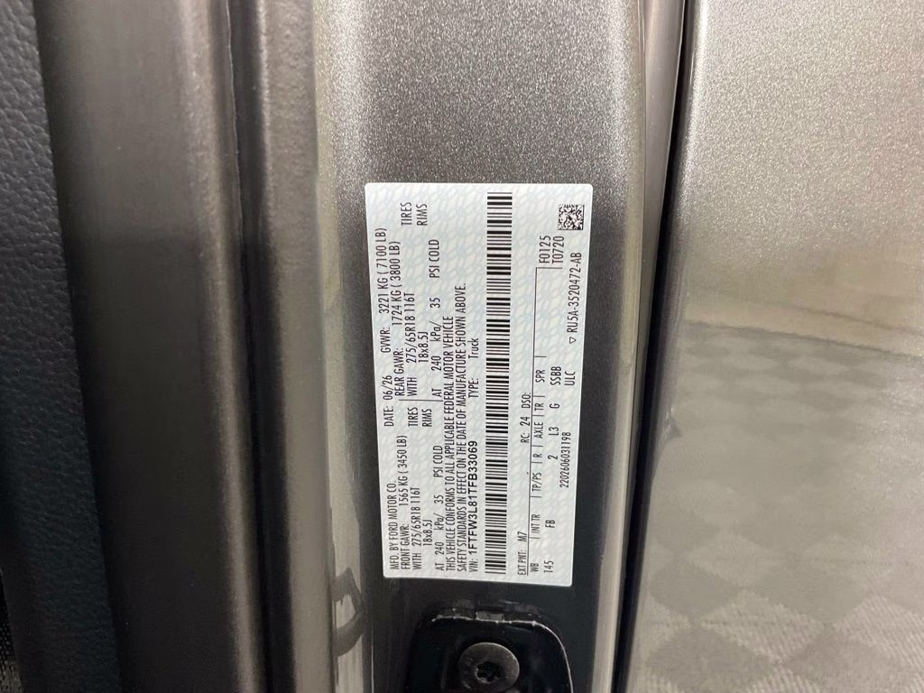 2026 Gray Metallic Ford F-150 XLT 4X4 Truck