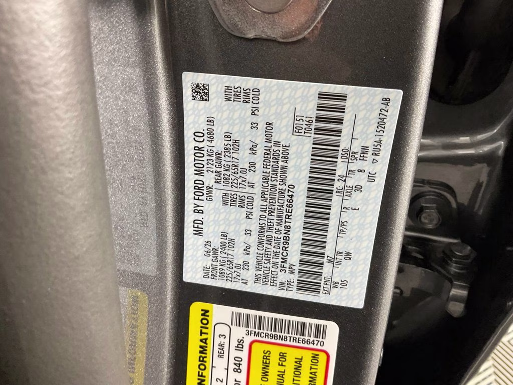 2026 Gray Metallic Ford Bronco Sport Big Bend 4X4 SUV