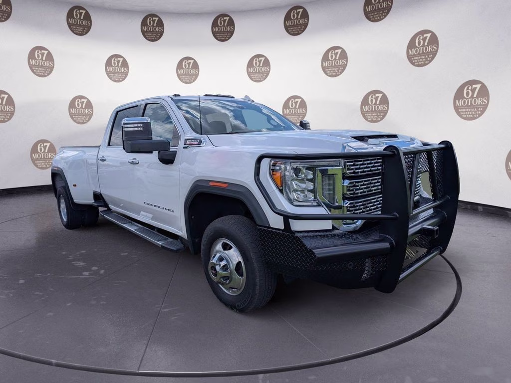 2021 White Frost Tricoat GMC Sierra 3500HD Denali 4X4 Truck