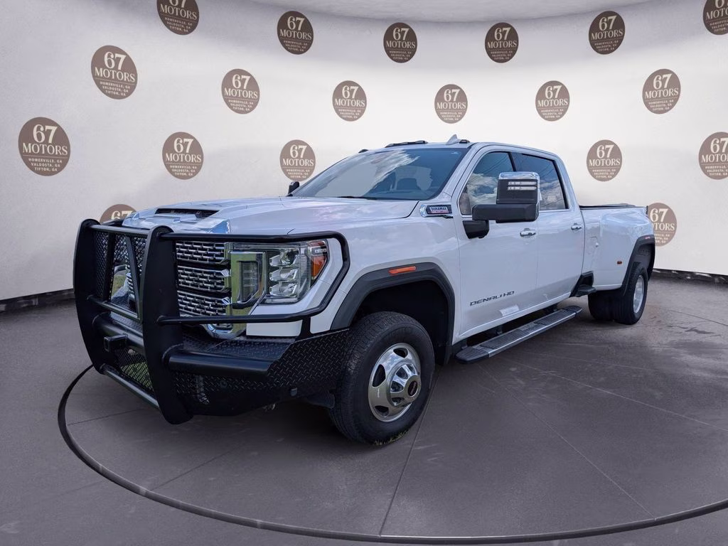 2021 White Frost Tricoat GMC Sierra 3500HD Denali 4X4 Truck
