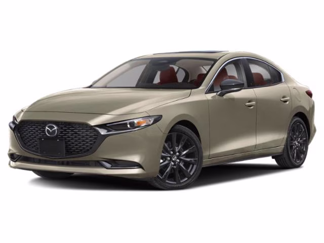 2024 Zircon Sand Metallic Mazda Mazda3 Sedan 2.5 Carbon Turbo AWD