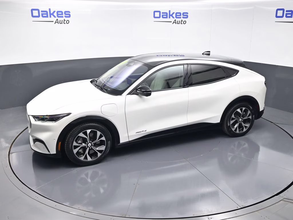2023 White Metallic Ford Mustang Mach-E Premium RWD SUV