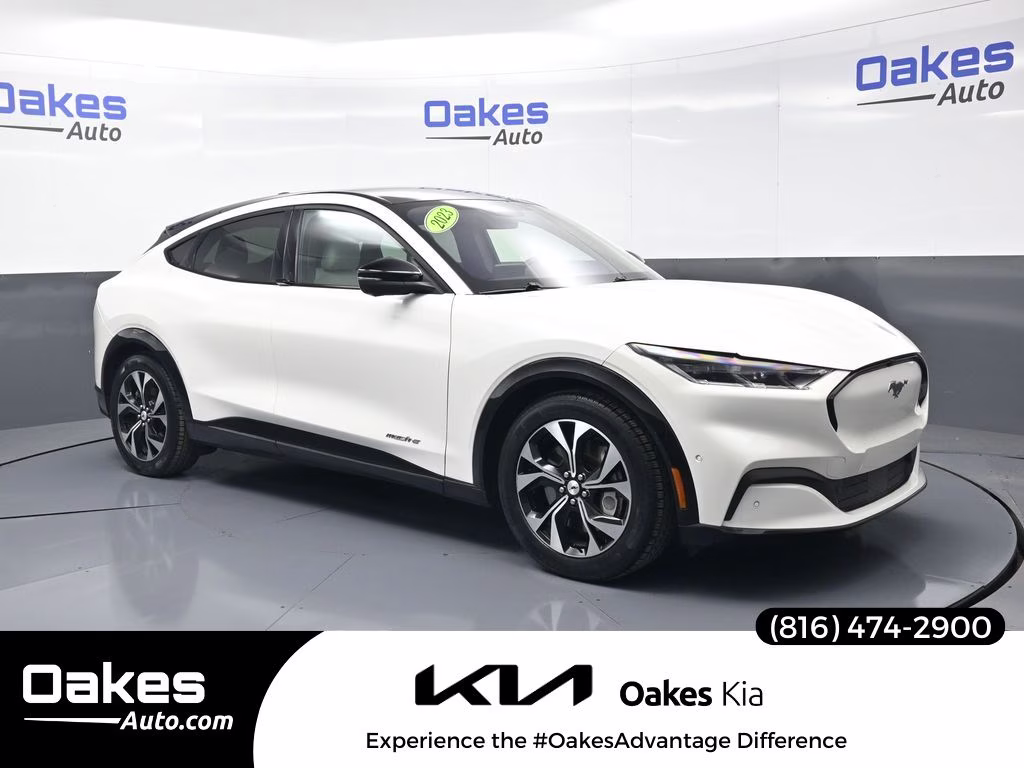 2023 White Metallic Ford Mustang Mach-E Premium RWD SUV
