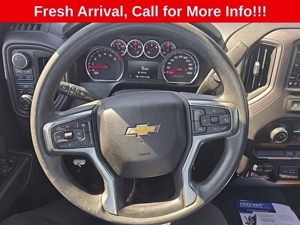 2021 Northsky Blue Metallic Chevrolet Silverado 1500 Custom 4X4 Truck