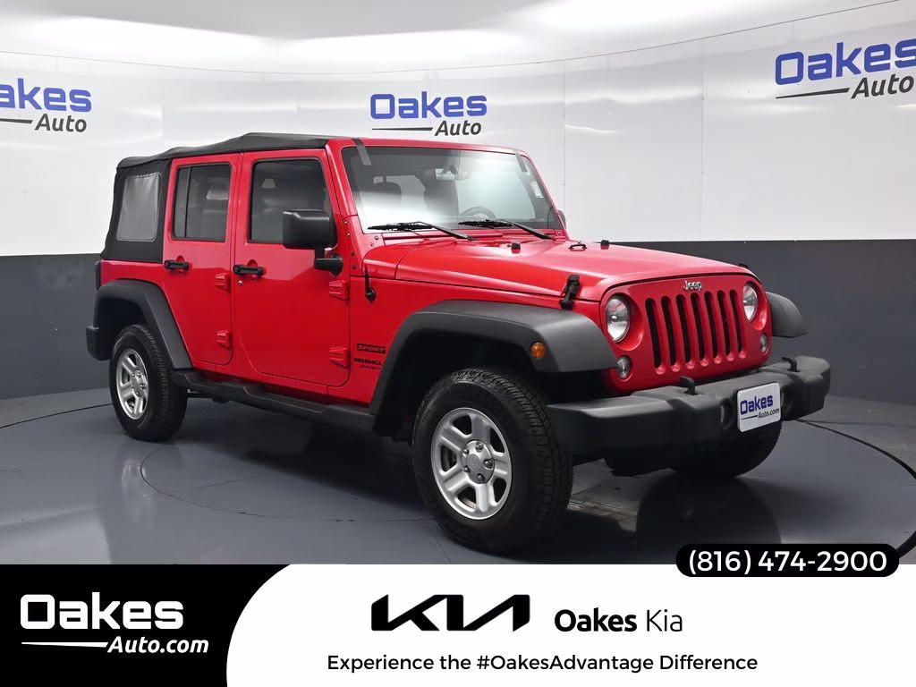 2017 Firecracker Red Clearcoat Jeep Wrangler Unlimited Sport 4X4 SUV