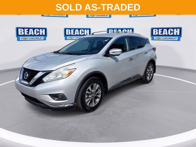 2017 Brilliant Silver Metallic Nissan Murano SL FWD SUV
