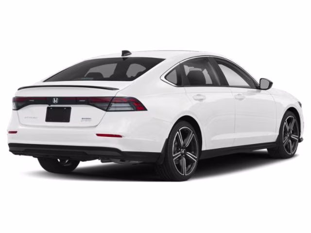 2025 White Honda Accord Hybrid Sport FWD Sedan