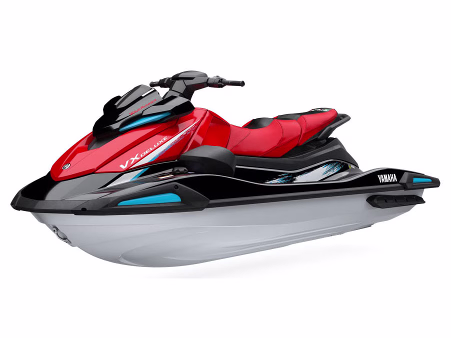 2026 Black / Torch Red Yamaha VX Deluxe with Audio Personal Watercraft