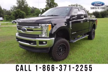 2017 Black Ford Super Duty F-350 SRW Lariat 4X4 Truck
