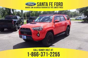 2023 Orange Toyota 4Runner TRD Pro 4X4 SUV