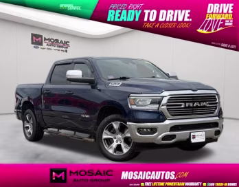 2023 Patriot Blue Pearlcoat Ram 1500 Laramie 4X4 Truck