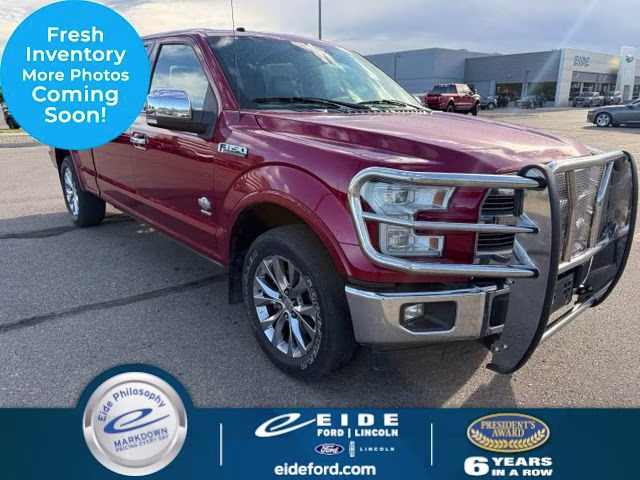 2017 Ruby Red Metallic Tinted Clearcoat Ford F-150 King Ranch 4X4 Truck