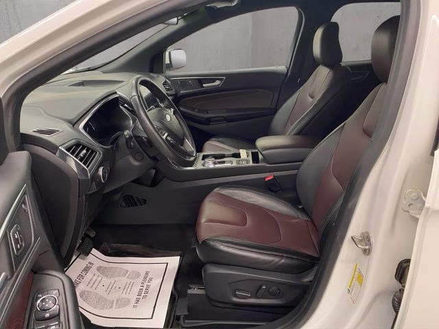 2021 White Metallic Ford Edge Titanium AWD SUV