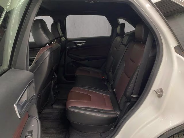 2021 White Metallic Ford Edge Titanium AWD SUV