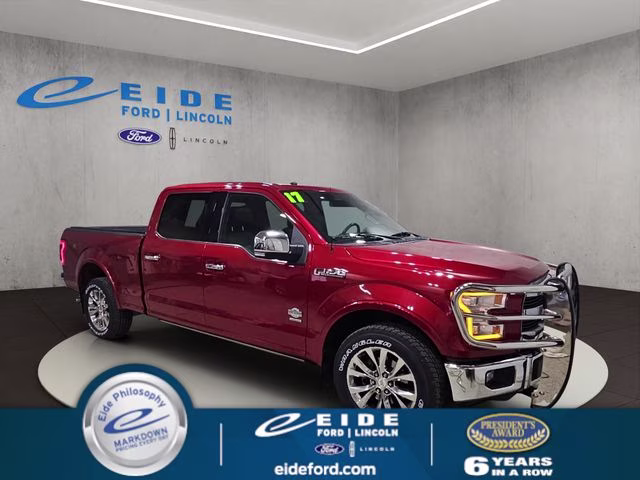 2017 Ruby Red Metallic Tinted Clearcoat Ford F-150 King Ranch 4X4 Truck