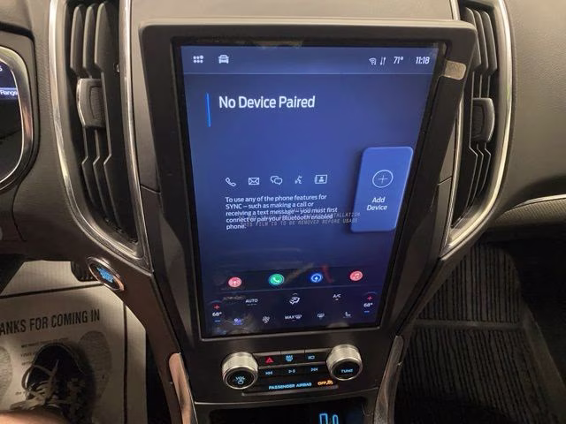 2021 White Metallic Ford Edge Titanium AWD SUV