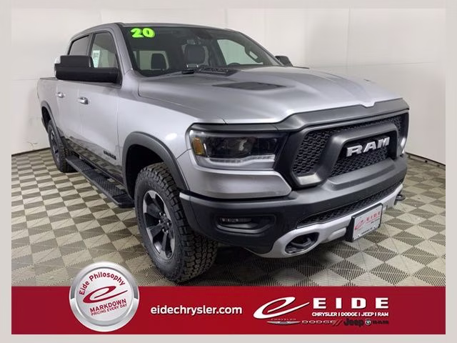 2020 Billet Silver Metallic Clearcoat Ram 1500 Rebel 4X4 Truck