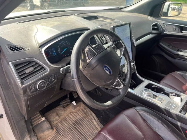 2021 White Ford Edge Titanium AWD SUV