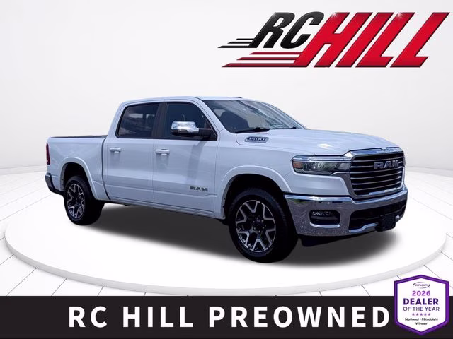2025 Bright White Clearcoat Ram 1500 Laramie 4X4 Truck