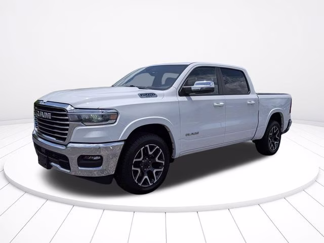 2025 Bright White Clearcoat Ram 1500 Laramie 4X4 Truck