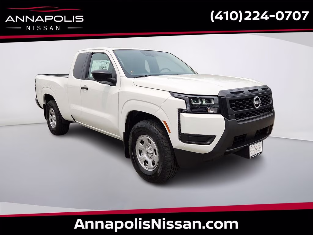 2026 Glacier White Nissan Frontier S RWD Truck