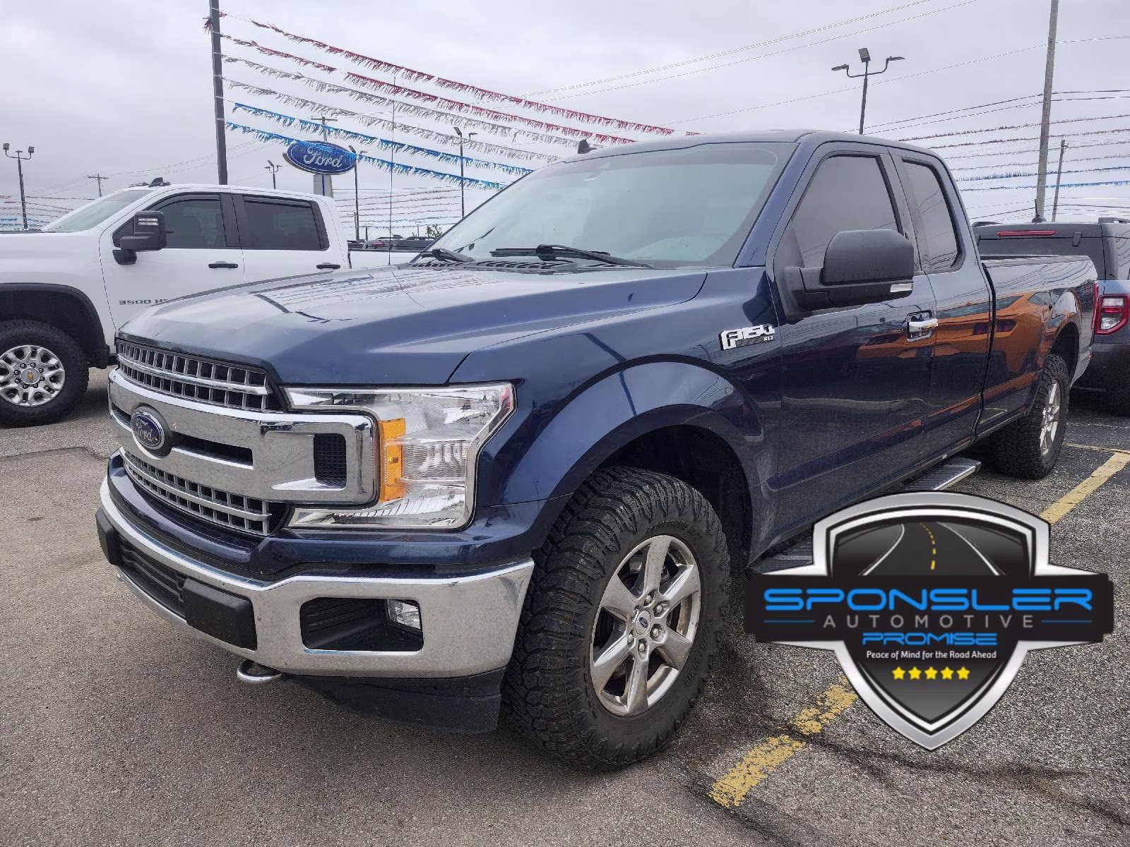 2019 Blue Jeans Ford F-150 XLT 4X4 Truck