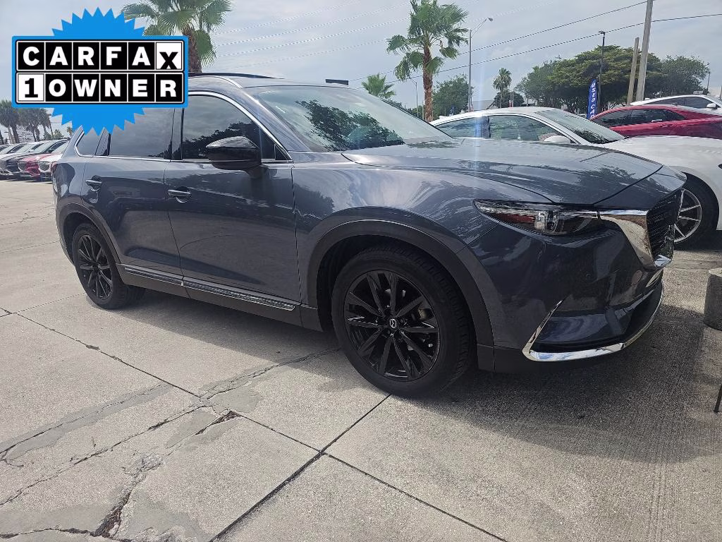 2022 Polymetal Gray Metallic Mazda CX-9 Carbon Edition AWD SUV