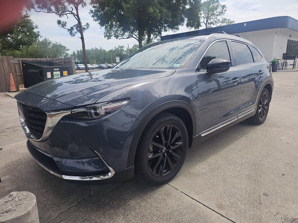 2022 Polymetal Gray Metallic Mazda CX-9 Carbon Edition AWD SUV