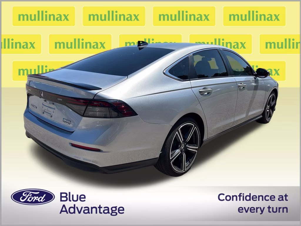 2024 Solar Silver Metallic Honda Accord Hybrid Sport FWD Sedan