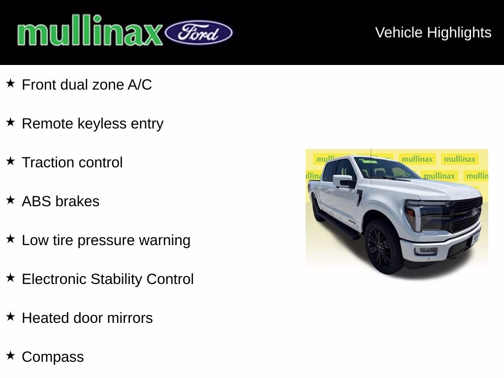 2026 Star White Metallic Tri-Coat Ford F-150 Platinum 4X4 Truck