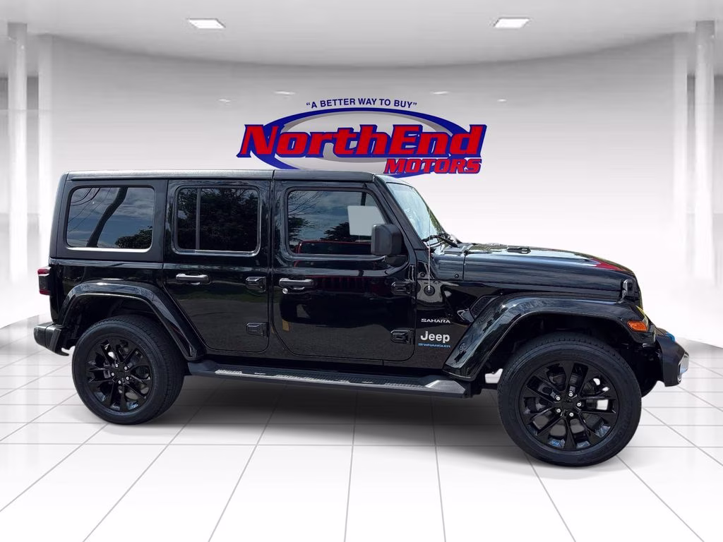2023 Black Clearcoat Jeep Wrangler Sahara 4xe 4X4 SUV