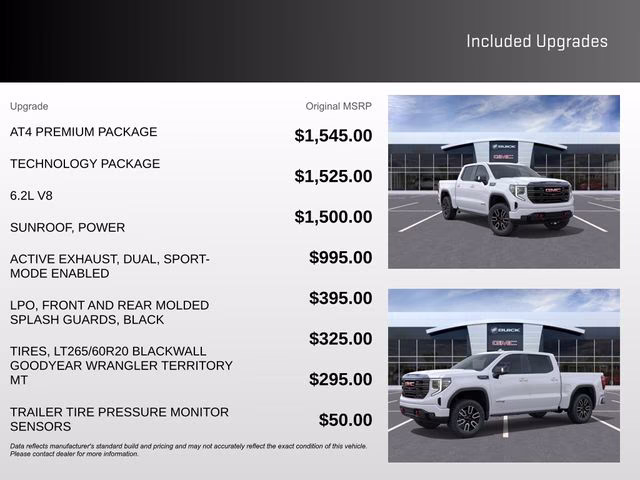 2026 Summit White GMC Sierra 1500 AT4 4X4 Truck
