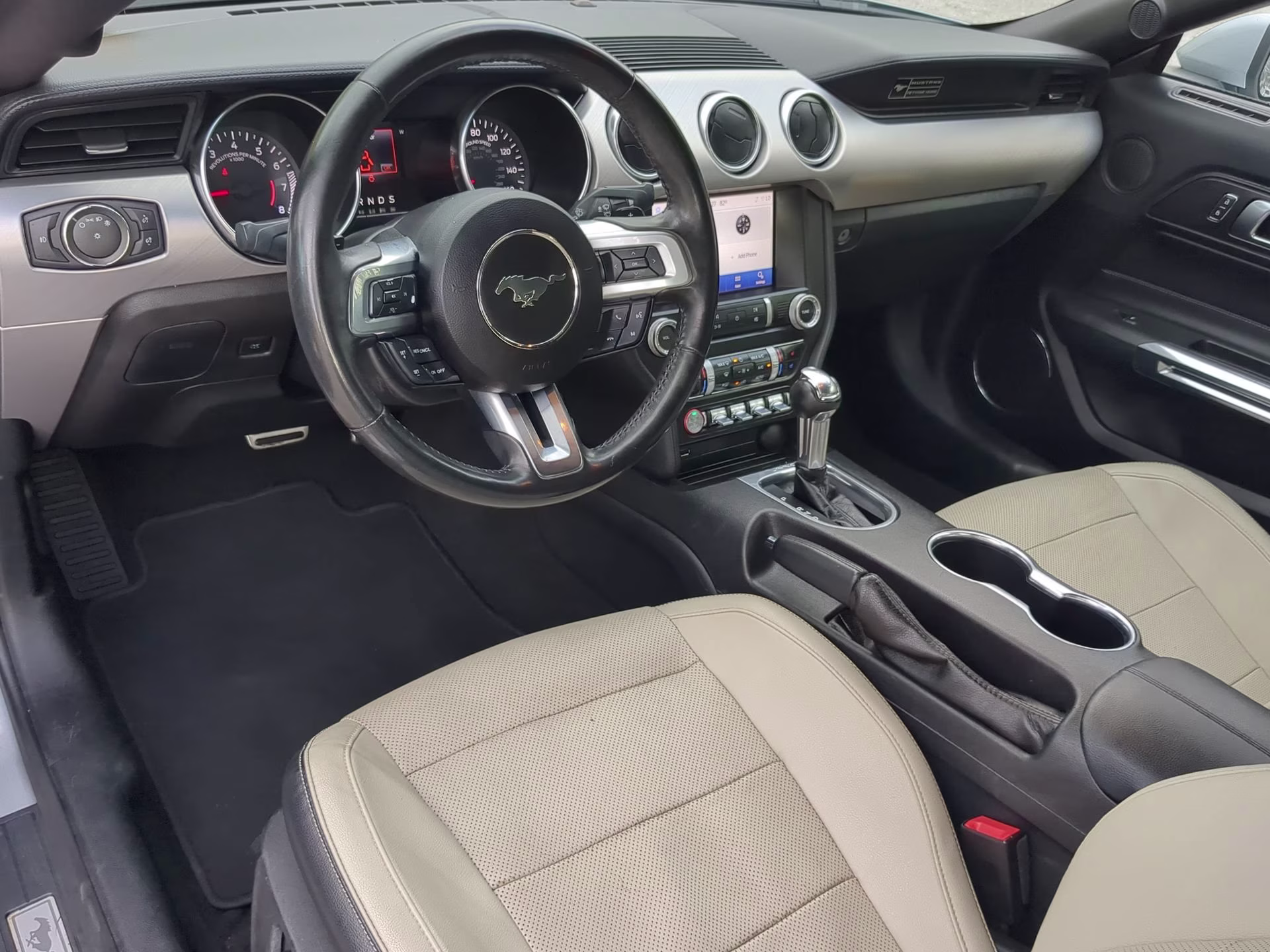 2020 Iconic Silver Metallic Ford Mustang EcoBoost Premium RWD Convertible