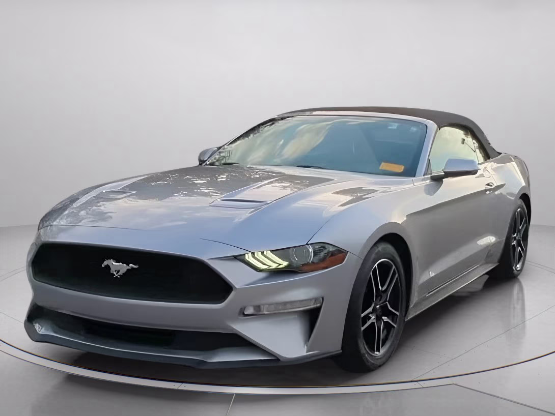 2020 Iconic Silver Metallic Ford Mustang EcoBoost Premium RWD Convertible