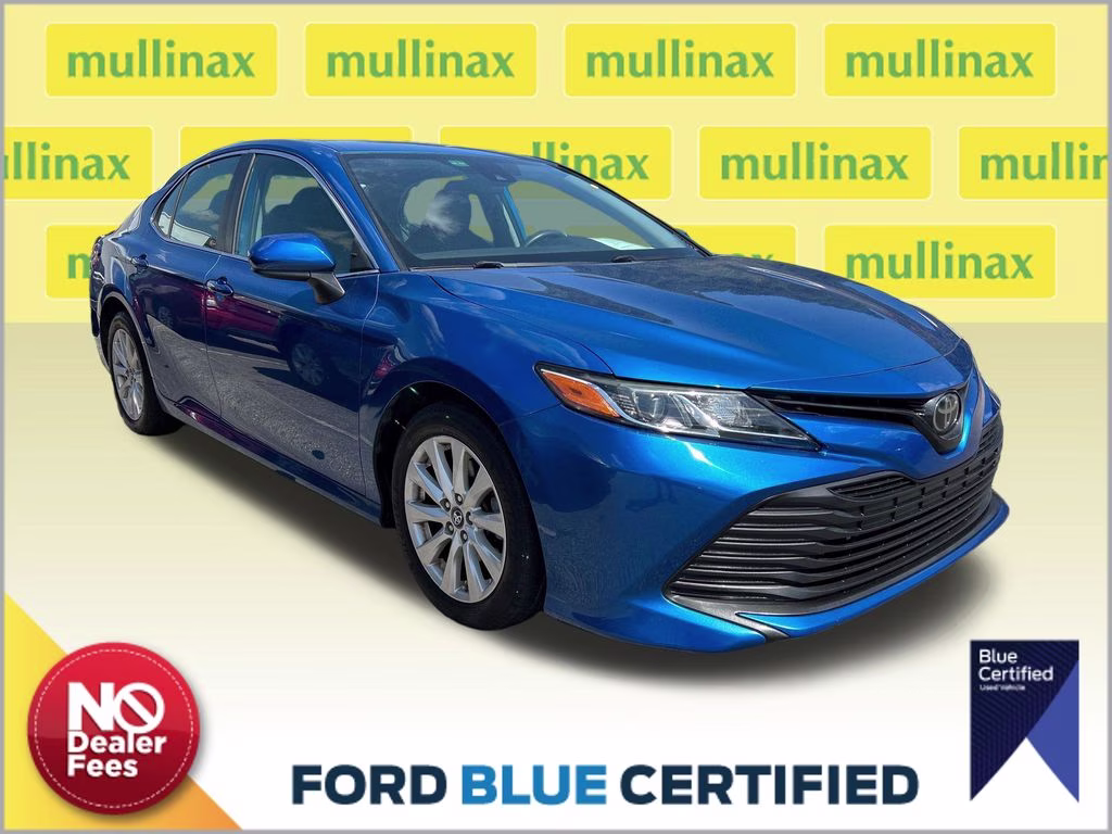 2019 Blue Streak Metallic Toyota Camry LE FWD Sedan