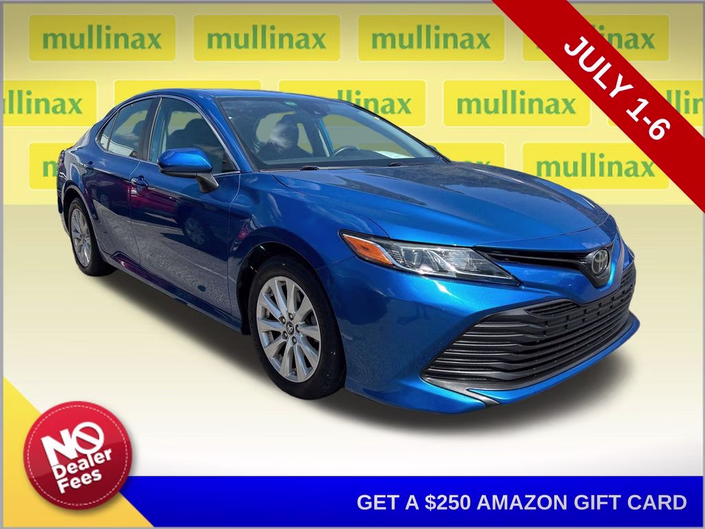 2019 Blue Streak Metallic Toyota Camry LE FWD Sedan