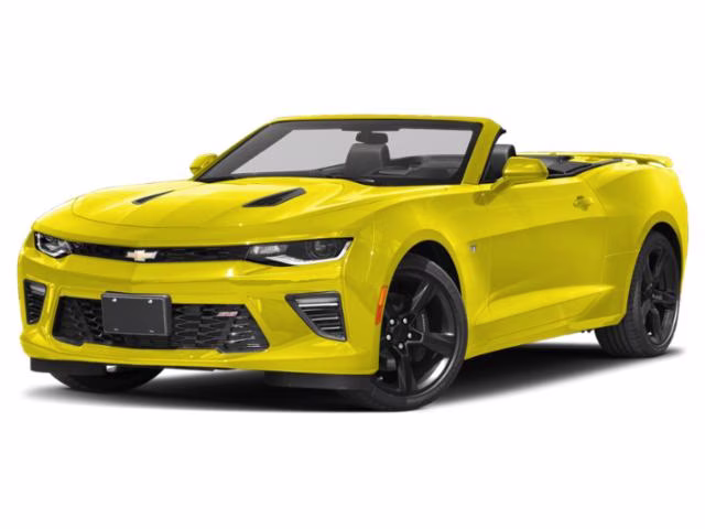 2018 Bright Yellow Chevrolet Camaro SS RWD Convertible