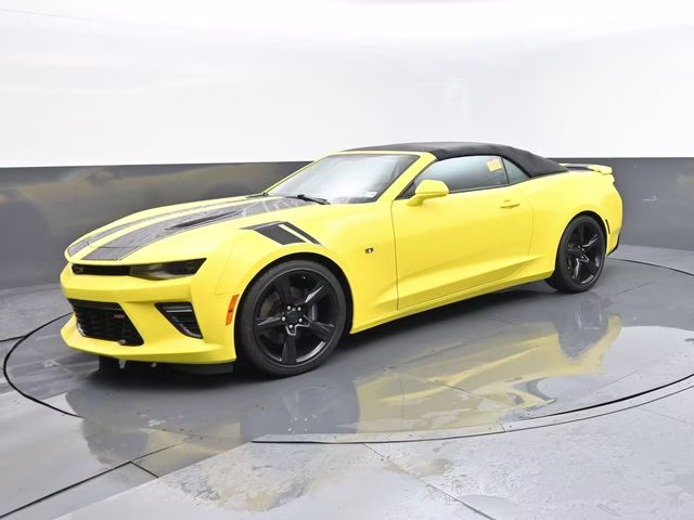 2018 Bright Yellow Chevrolet Camaro SS RWD Convertible