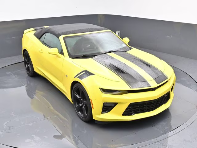 2018 Bright Yellow Chevrolet Camaro SS RWD Convertible