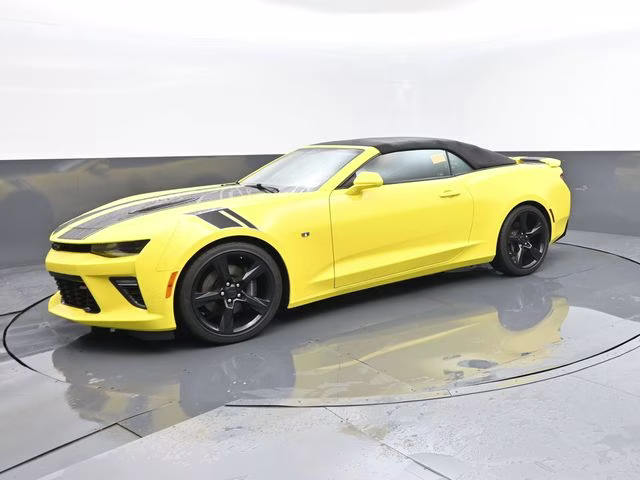 2018 Bright Yellow Chevrolet Camaro SS RWD Convertible