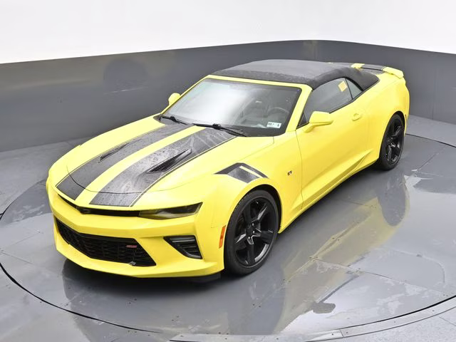 2018 Bright Yellow Chevrolet Camaro SS RWD Convertible