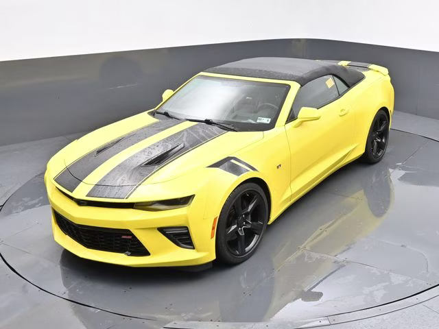 2018 Bright Yellow Chevrolet Camaro SS RWD Convertible