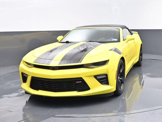 2018 Bright Yellow Chevrolet Camaro SS RWD Convertible