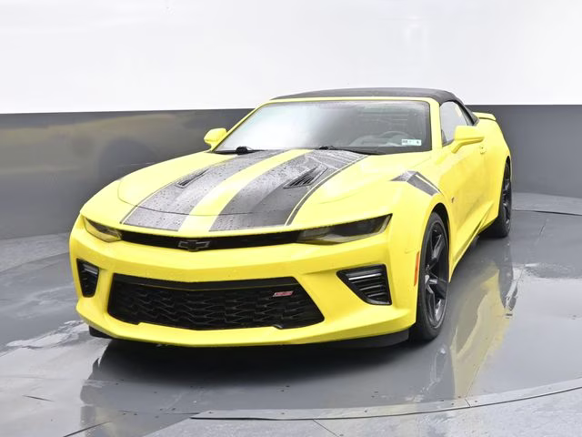 2018 Bright Yellow Chevrolet Camaro SS RWD Convertible