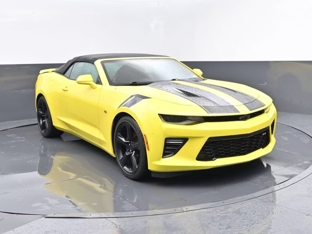 2018 Bright Yellow Chevrolet Camaro SS RWD Convertible