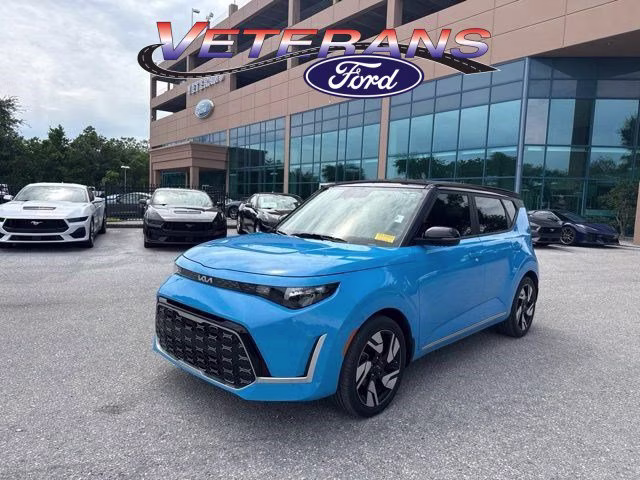 2024 Surf Blue W/Black Roof Kia Soul GT-Line FWD Hatchback