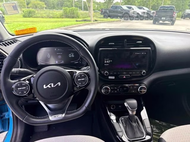 2024 Surf Blue W/Black Roof Kia Soul GT-Line FWD Hatchback