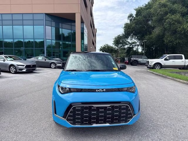 2024 Surf Blue W/Black Roof Kia Soul GT-Line FWD Hatchback