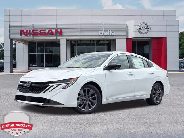 2026 Aspen White Tricoat Nissan Sentra SL FWD Sedan